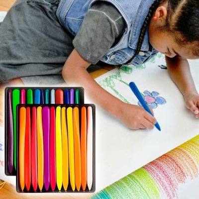 Creioane cerate impermeabile și incasabile - 24 culori | PASTELKE