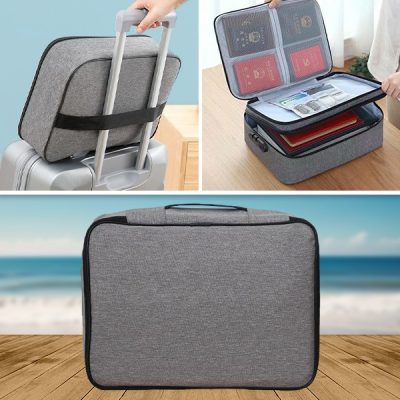 Geantă impermeabilă protejată cu parolă pentru documente și obiecte de valoare | DOCTURO