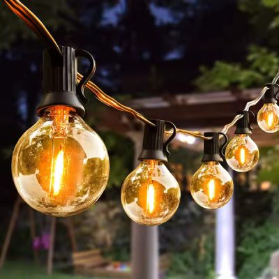 Șir de lumini G40 Globe - 25 becuri, 7,5 m, extensibil | YARDBULBS