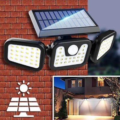 Lampă solară cu senzor de mișcare - 3 moduri, pliabilă, fără cablare | SENSBEAM