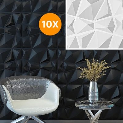 Autocolante 3D pentru perete (10 buc) | TRIWALL