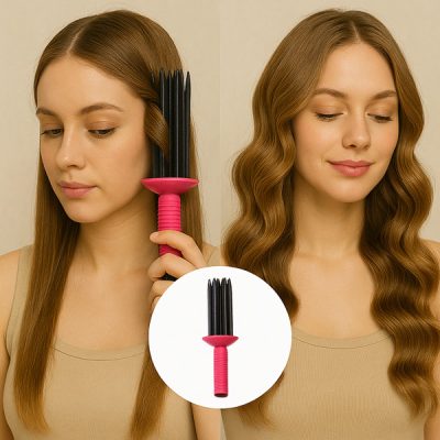 Pieptene pentru ondularea părului fără căldură | CURLVIA