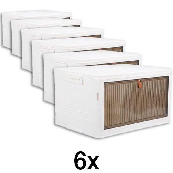 6x Cutie de depozitare cu capac – gata în 2 minute, fără unelte | ORGABOX