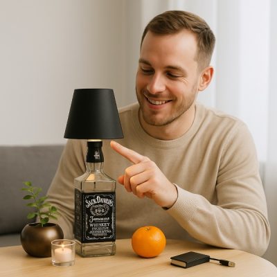 Lampă de sticlă care transformă orice spațiu | BOTLAMPI