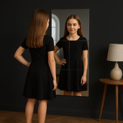 Oglinzi autoadezive cu claritate HD (4 buc, 30x30cm) | MIRRAZE