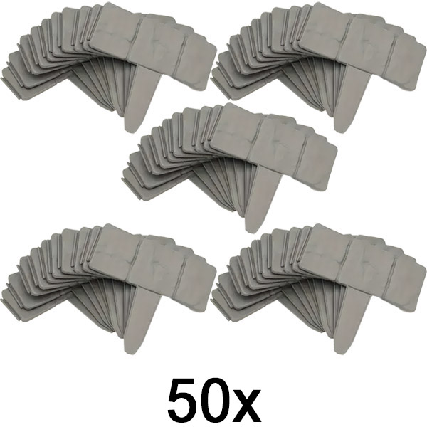 5x Bordură de grădină cu aspect de piatră (10 buc.) | MINIFENCE